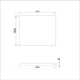Grade A2 - 600mm White Freestanding Vanity Unit with Basin - Camden