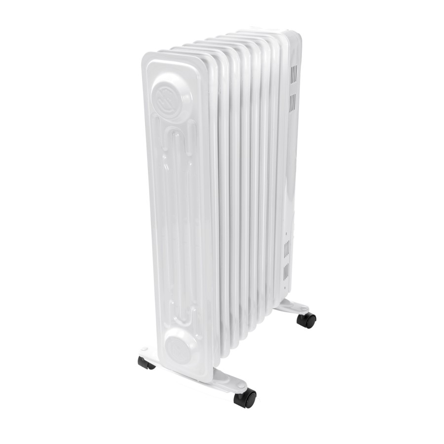 Argo Whisper 2 kw Portable Oil Filled Radiator 8 Fin with Thermostat