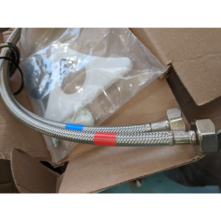 GRADE A2 - Enza Adelaide Chrome Single Lever Cold Start Kitchen Mixer Tap