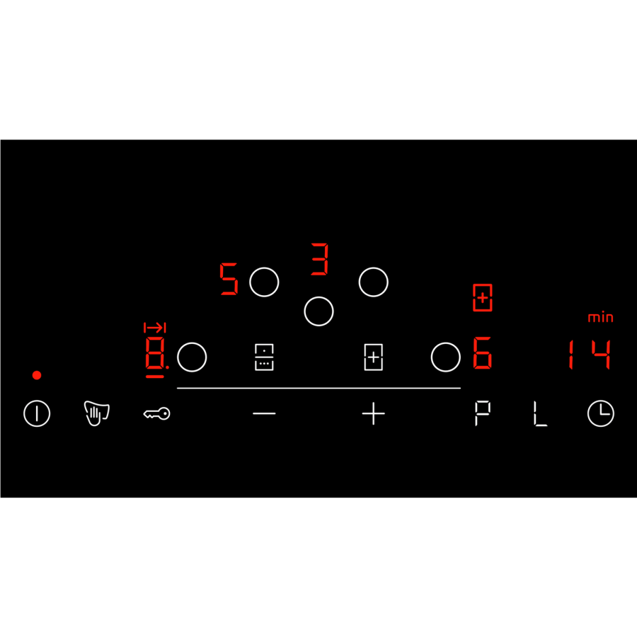 Refurbished Neff N70 T48FD23X2 80cm 5 Zone Induction Hob With TouchControl & CombiZone