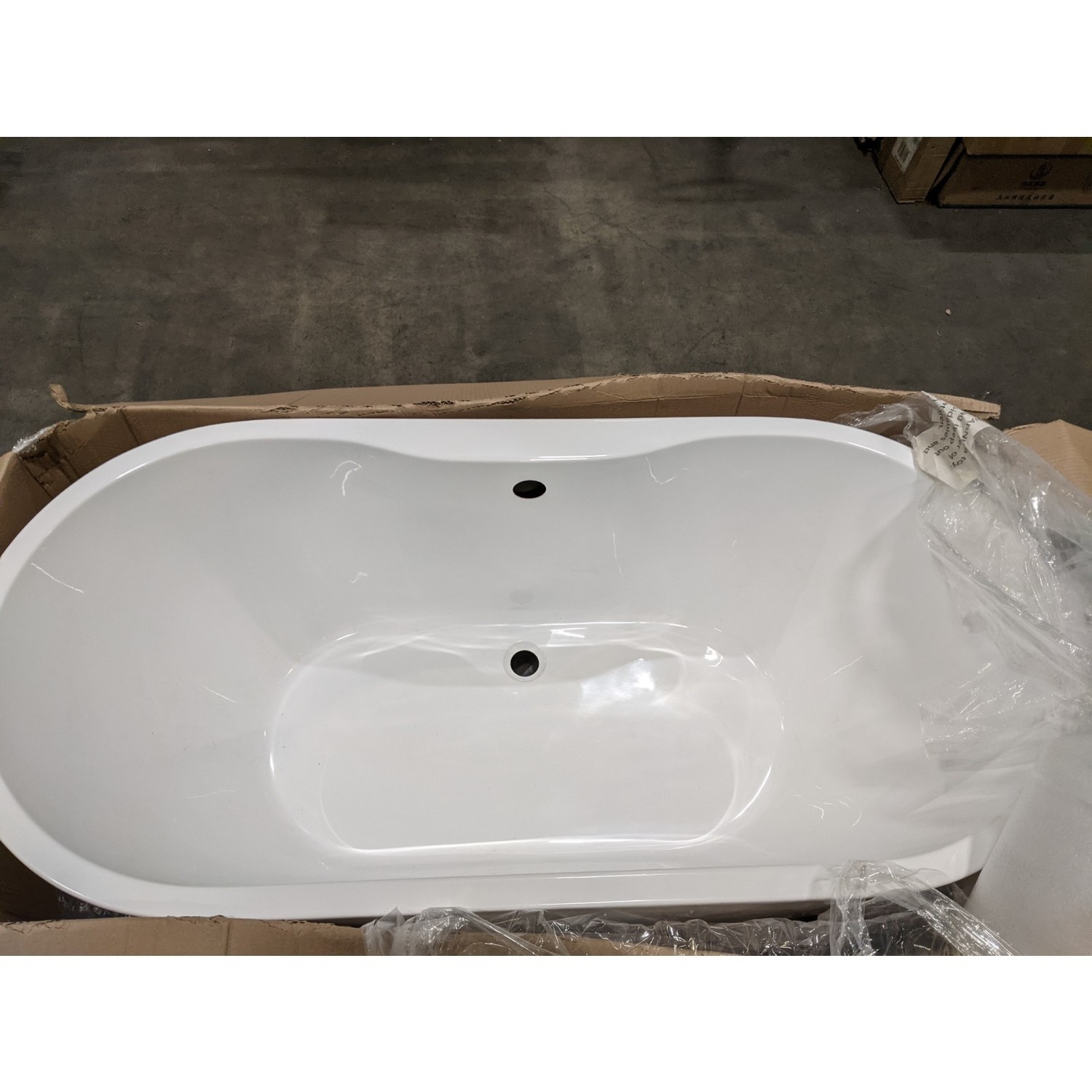 GRADE A2 Freestanding Double Ended Bath 1550 x 745mm Lisbon Better Bathrooms