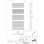 Towel Rads GRADE A2 - Iridio Electric Heated Towel Rail - 1200 x 500mm