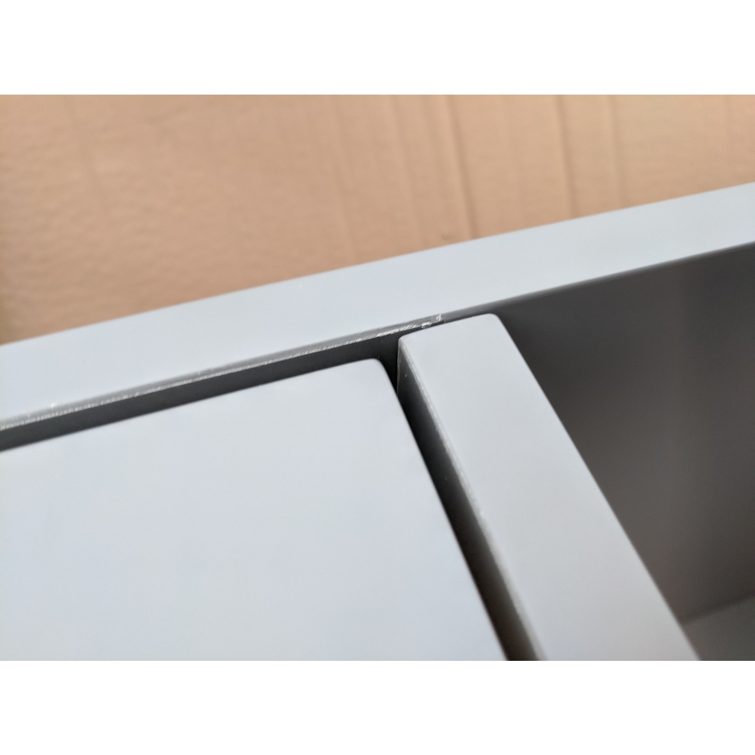 GRADE A2 Grey Freestanding Tall Bathroom 350mm Baxenden