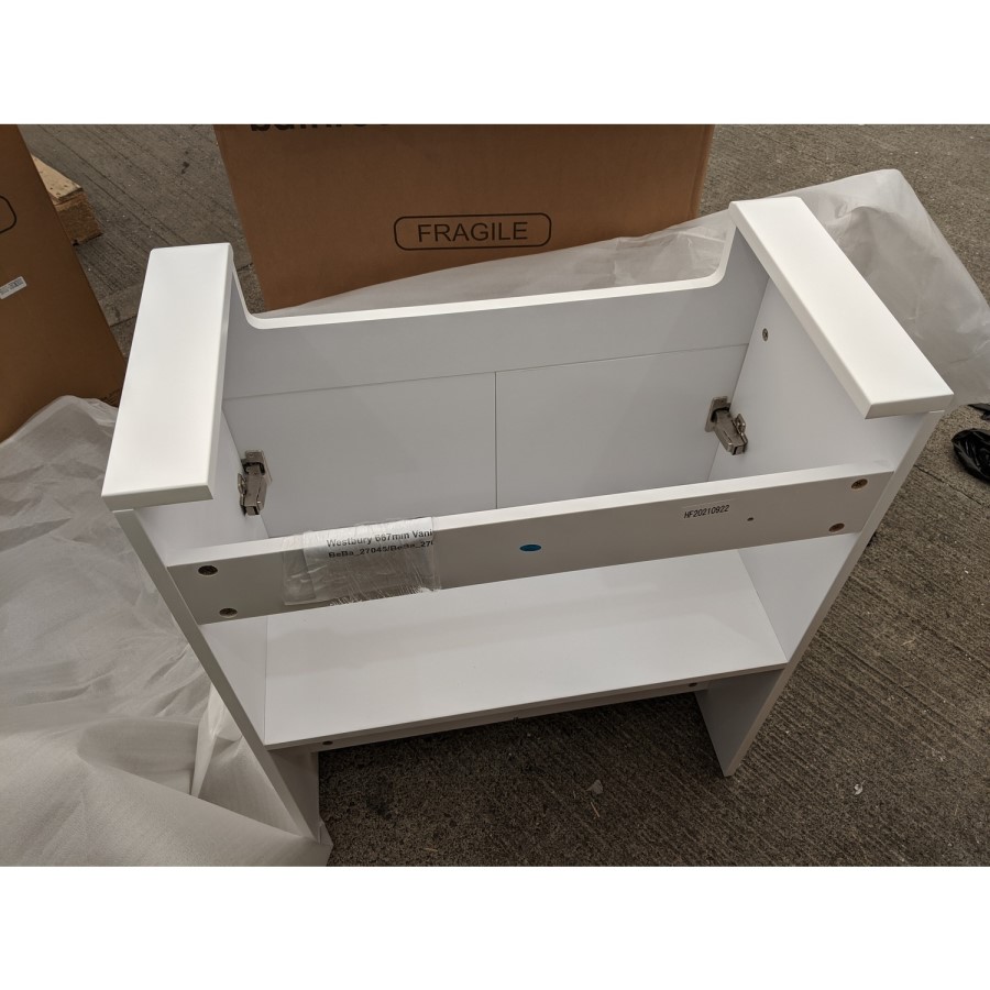 GRADE A2 - Westbury White Freestanding Storage Unit 400mm