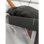 GRADE A2 - Black 1000 Grid Wet Room Shower Screen with Wall Support Bar  - Nova