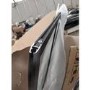 GRADE A2 - Black 1000 Grid Wet Room Shower Screen with Wall Support Bar  - Nova