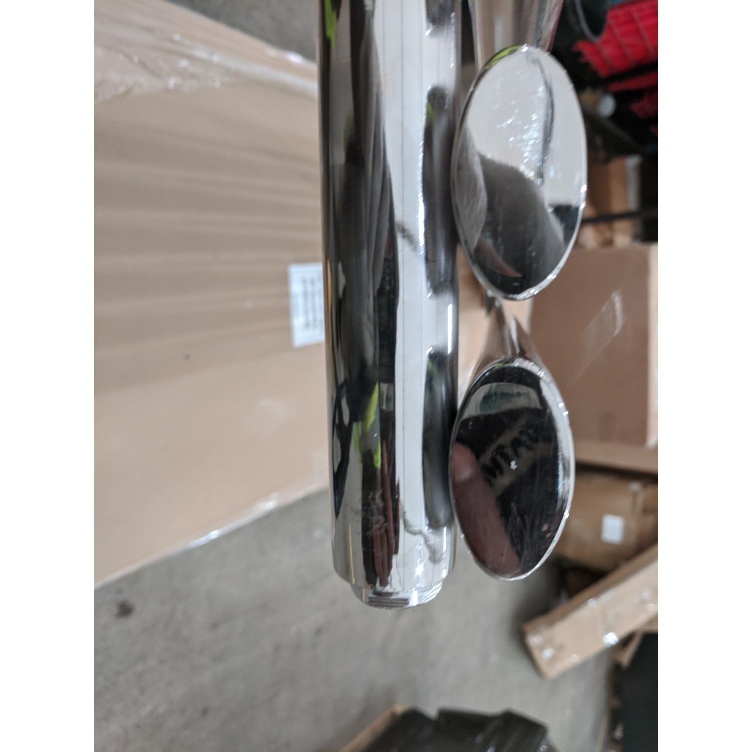 Chrome Radiator Marks GRADE A2 - Chrome Vertical Single Panel Radiator 1600 x 360mm - Margo ...