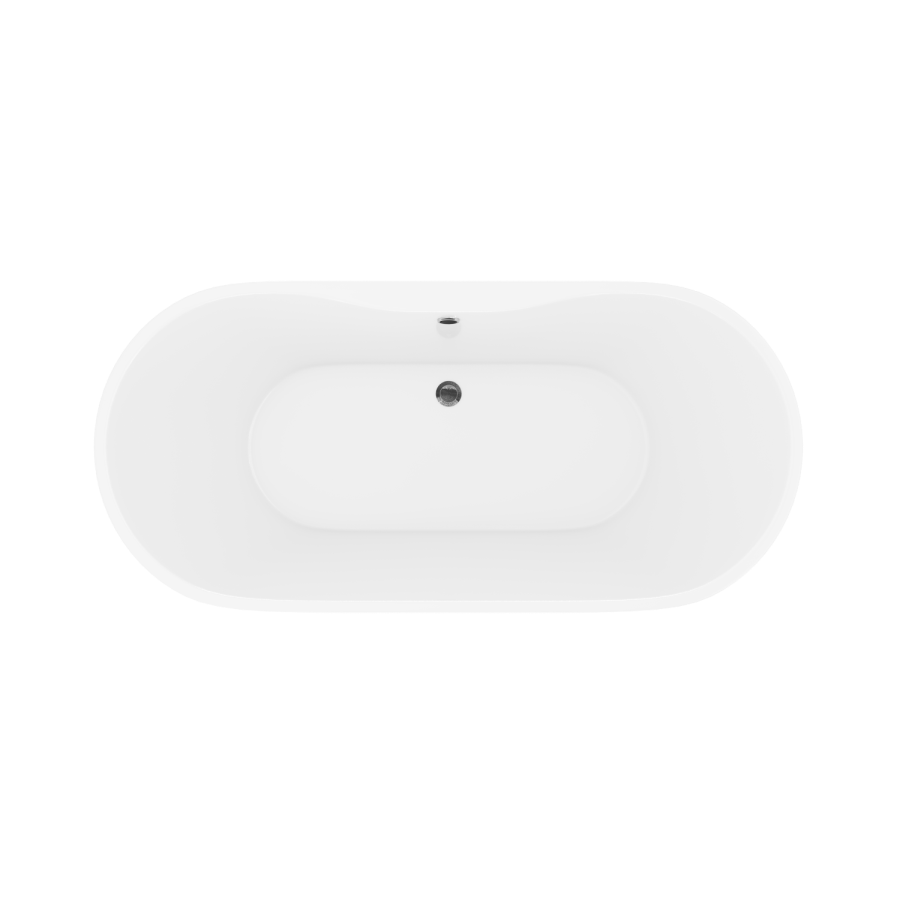 GRADE A1 - Freestanding Double Ended Bath 1650 x 750mm - Lisbon