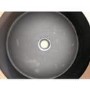 GRADE A2 - Stainless Steel Black Round Countertop Basin 400mm - Zorah