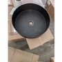 GRADE A2 - Stainless Steel Black Round Countertop Basin 400mm - Zorah