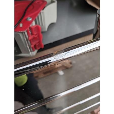 GRADE A2 - Chrome Heated Towel Rail Radiator 1200 x 600mm - Tundra