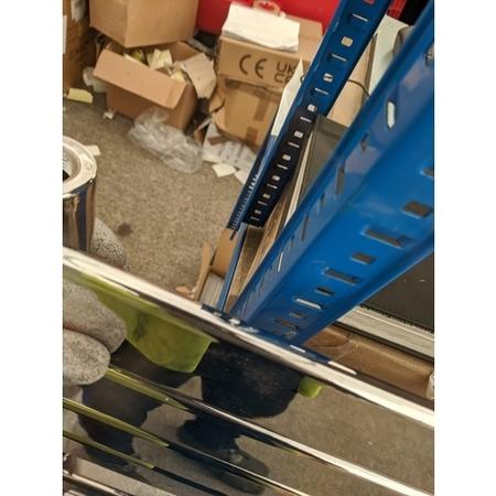 GRADE A2 - Chrome Heated Towel Rail Radiator 1200 x 600mm - Tundra