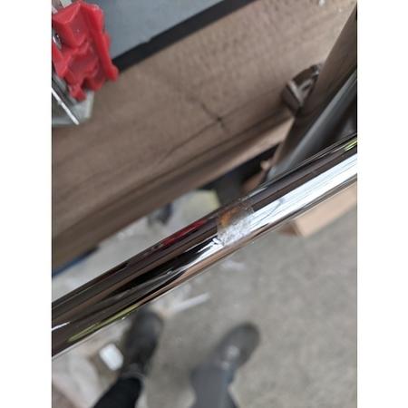 GRADE A2 - Chrome Heated Towel Rail Radiator 1200 x 600mm - Tundra