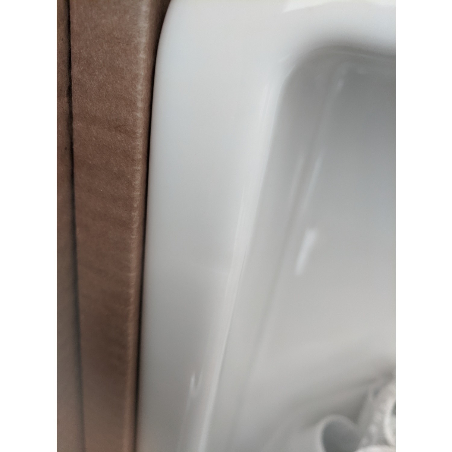 GRADE A2 Rangemaster Rustique Single Bowl Undermount / Inset White