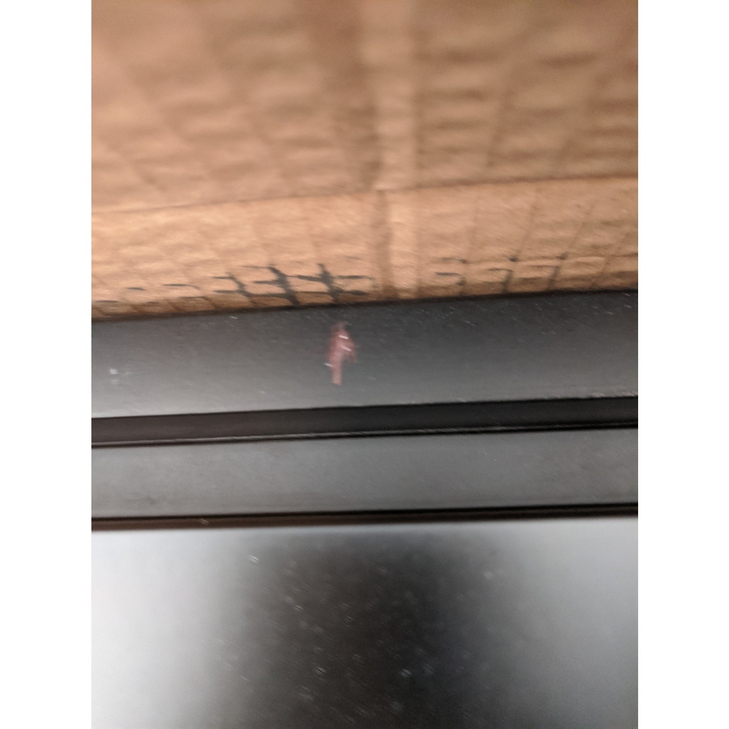 GRADE A2 800mm Black Wall Hung Countertop Basin Shelf Lugo Better