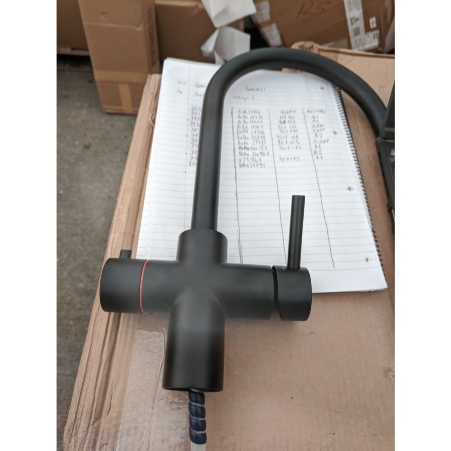 GRADE A2 - Pronto 3 in 1 Boiling Water Tap Twin Lever in Black