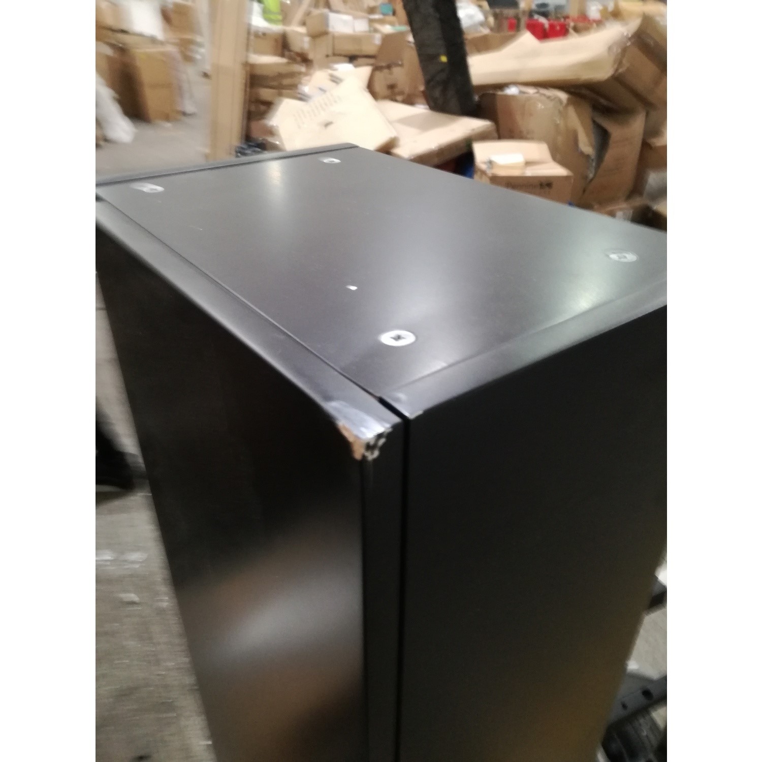 GRADE A2 Black Wall Mounted Tall Bathroom 400mm Roxbi