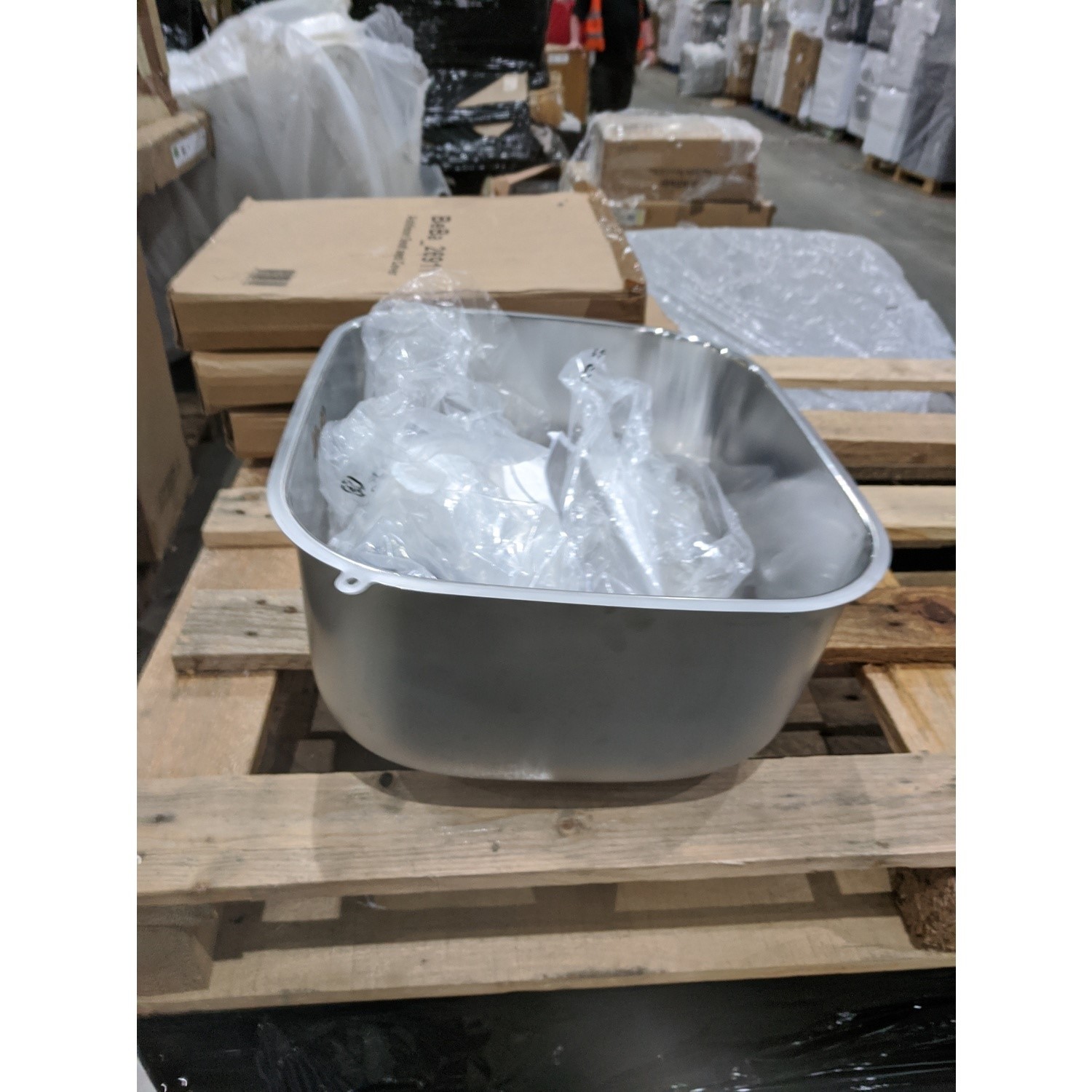 GRADE A2 Essence Ava Single Bowl Undermount Chrome Stainless Steel