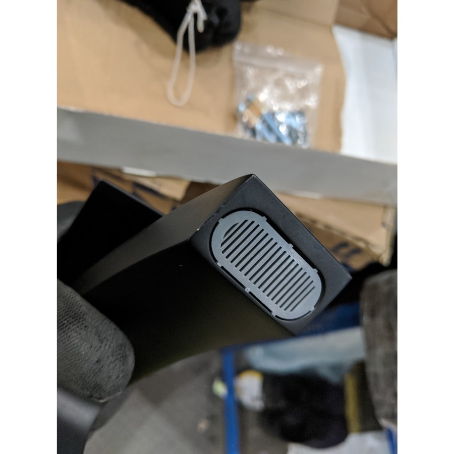 GRADE A2 - Tall Black Mono Basin Mixer Tap - Wave