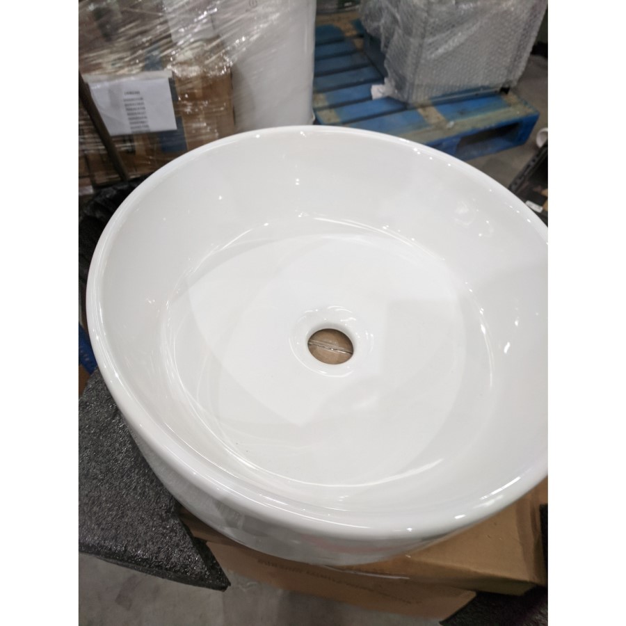 GRADE A2 - Round Small Countertop Basin 385mm - Alaska