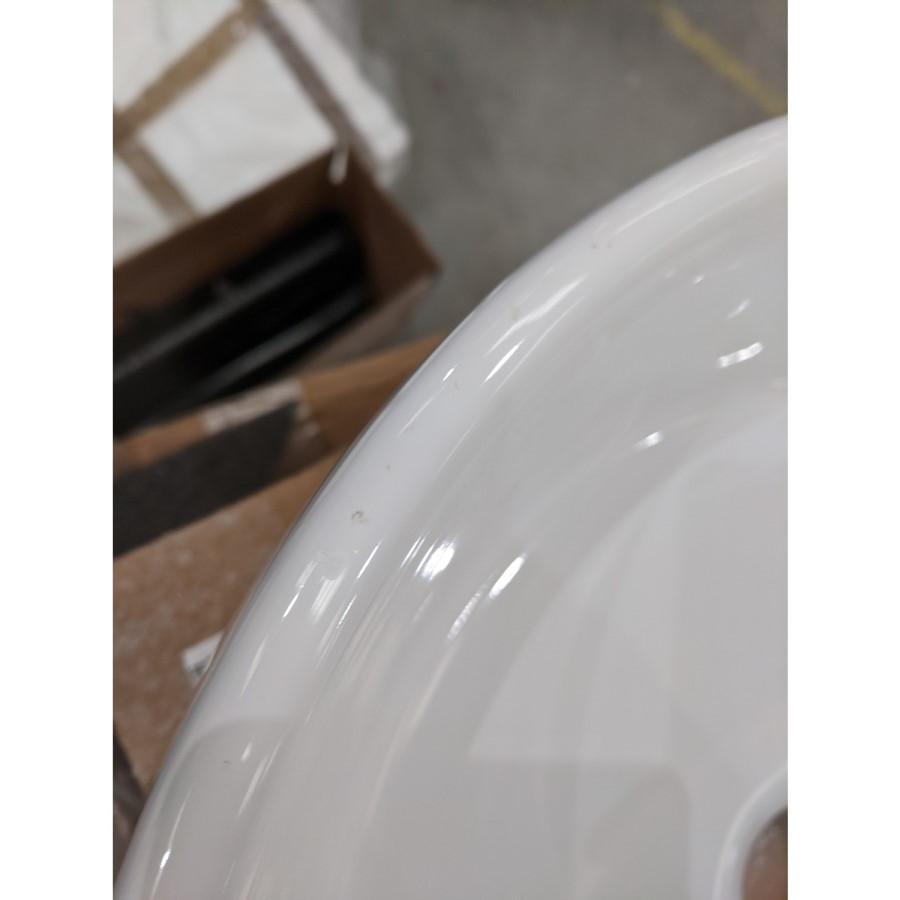 GRADE A2 - Round Small Countertop Basin 385mm - Alaska