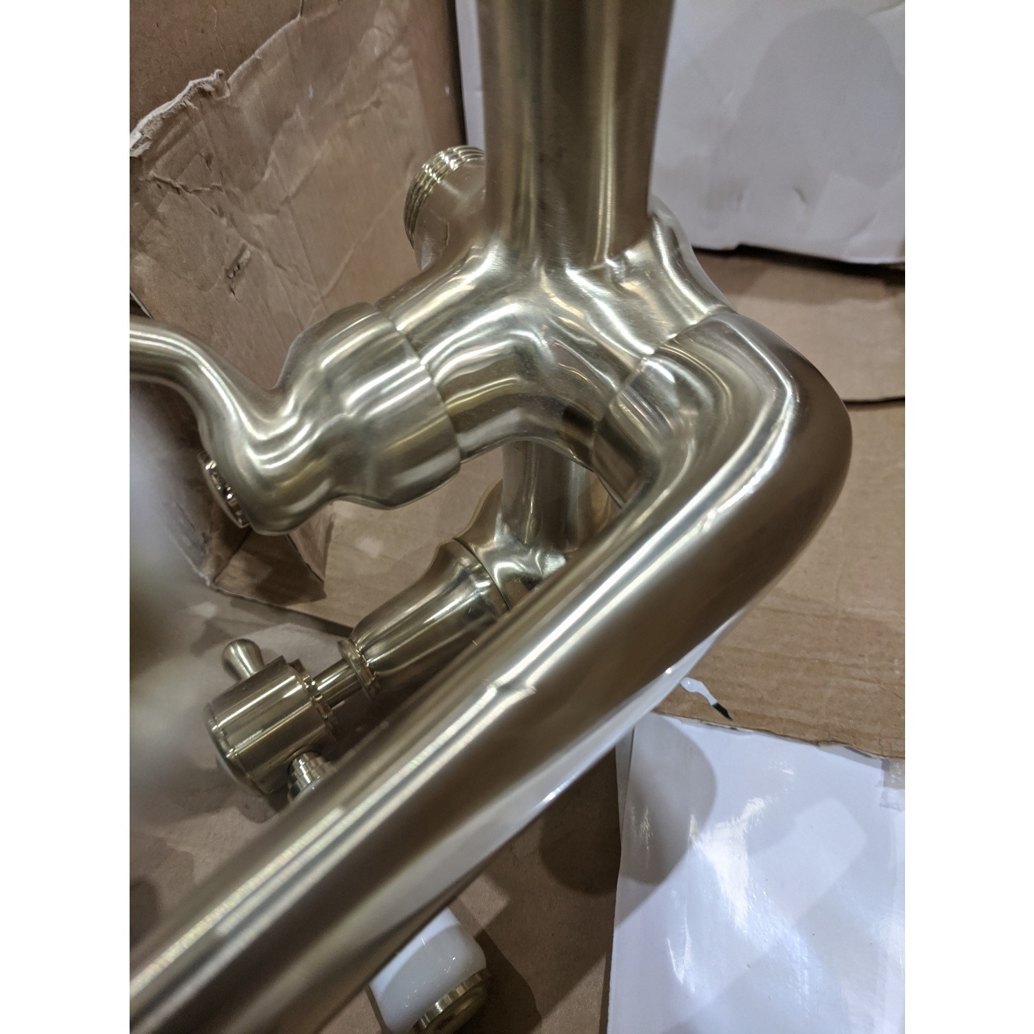 GRADE A2 - Gold Bath Shower Mixer Tap - Helston - Better Bathrooms