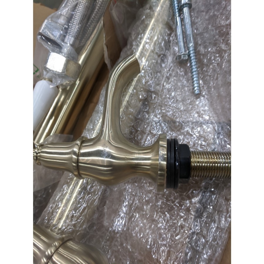 GRADE A2 - Brushed Gold Stand Pipes - Helston