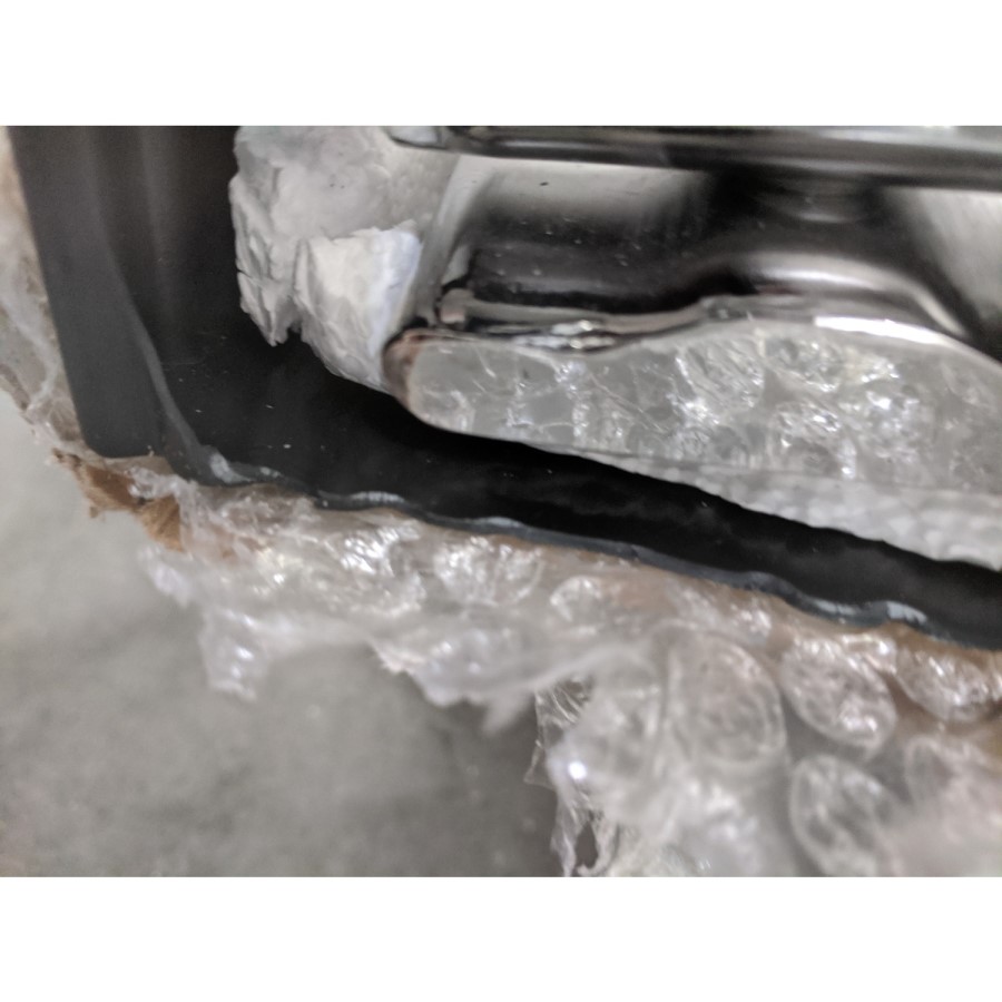 GRADE A2 - Chrome Vertical Single Panel Radiator 1800 x 452mm - Mojave