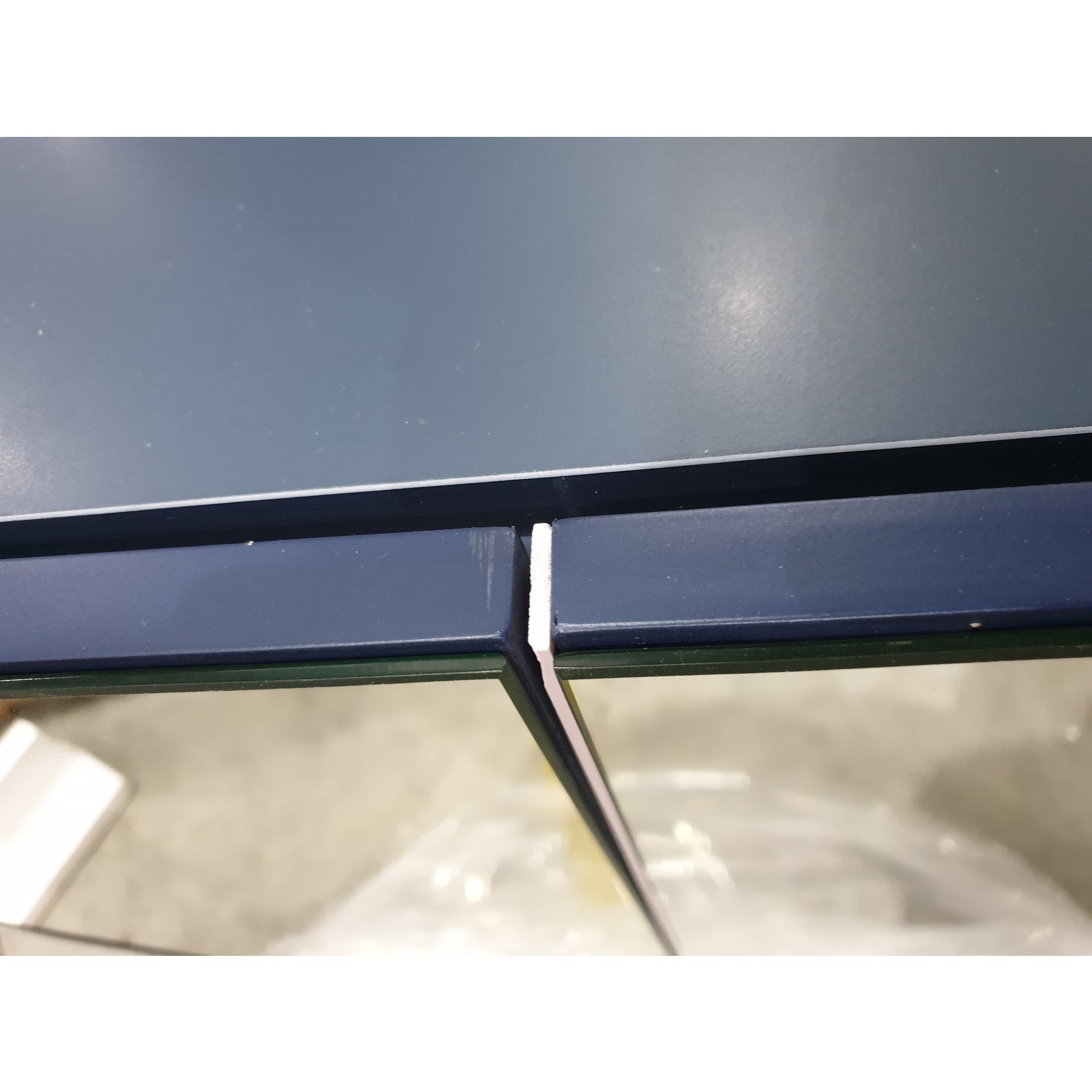 GRADE A2 Blue Mirrored Wall Bathroom 600 x 650mm Ashford