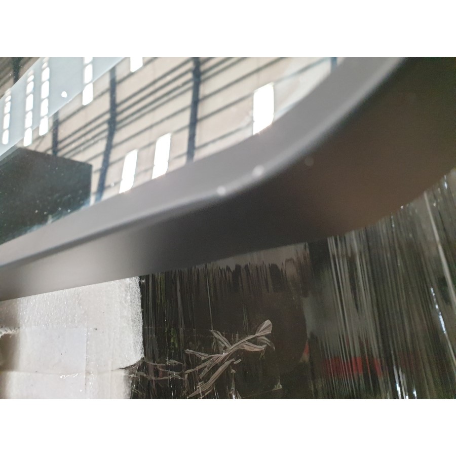 GRADE A2 - Black LED Bathroom Mirror with Demister - 600 x 800mm - Lepus