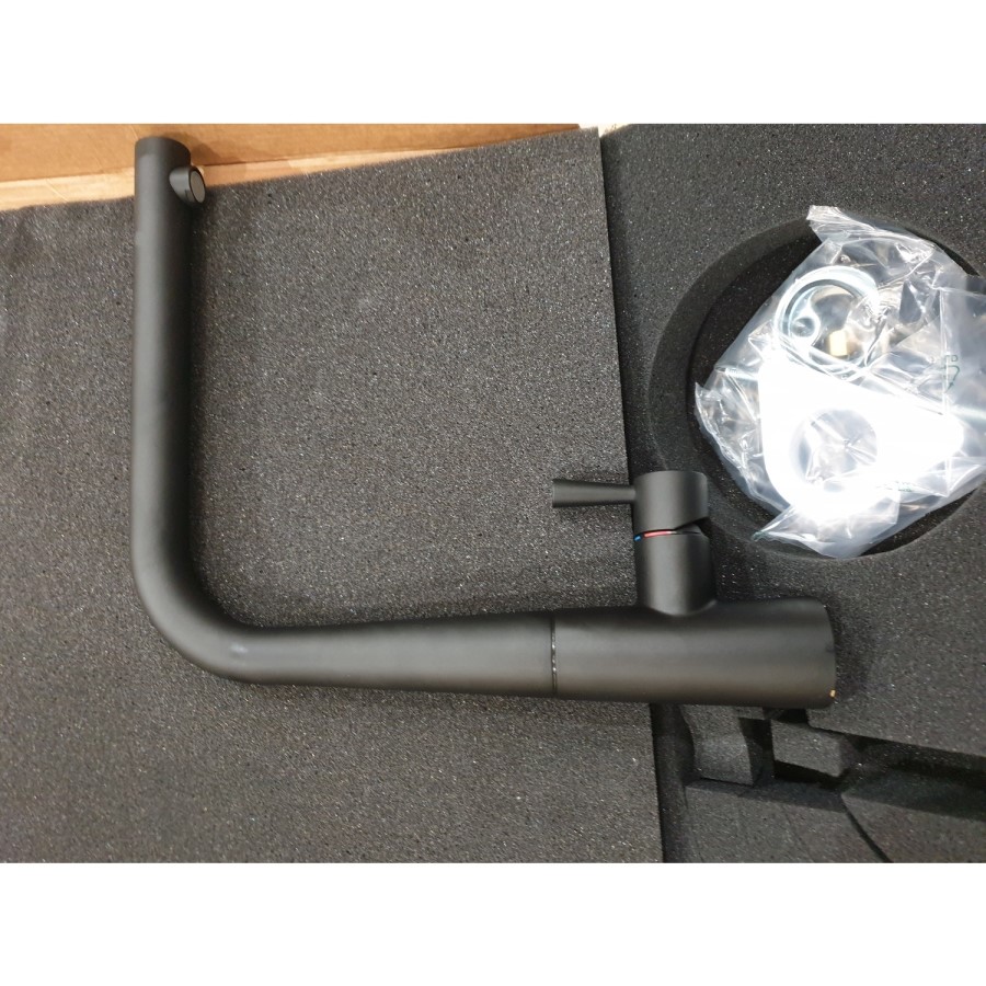GRADE A2 - Rangemaster Conical Matte Black Single Lever Mixer Kitchen Tap