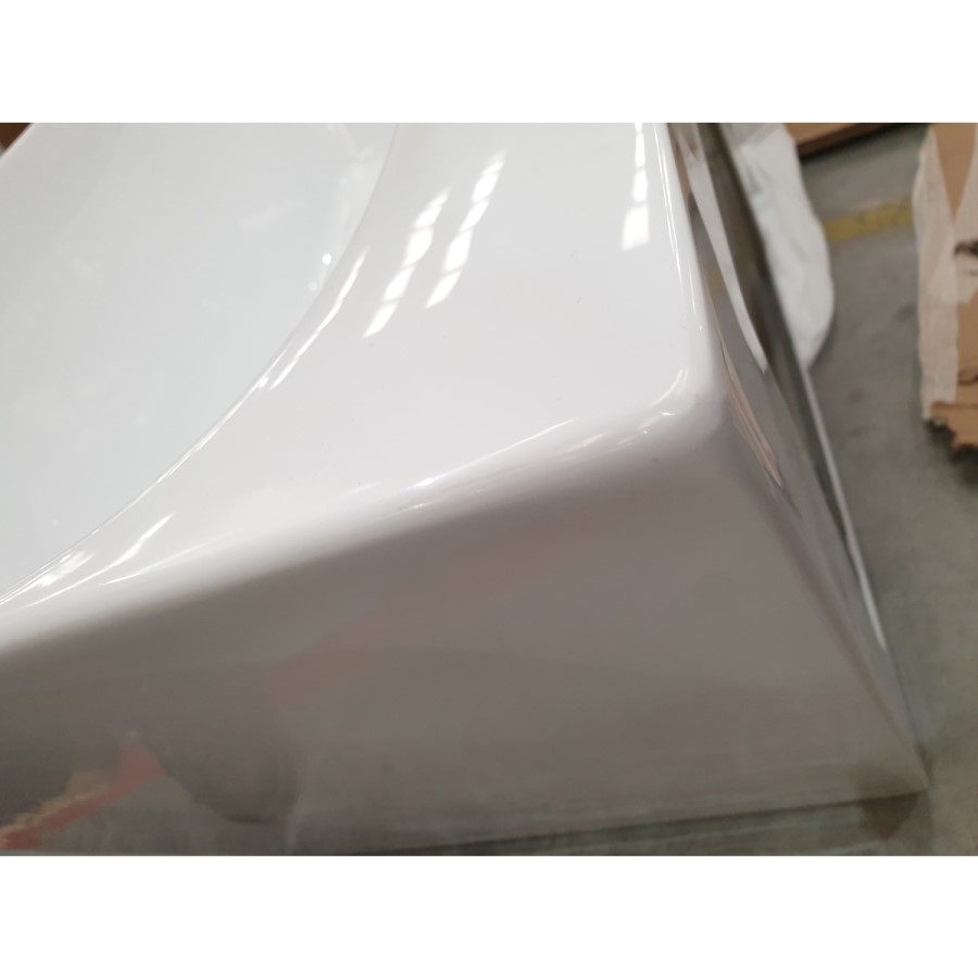 GRADE A2 - Freestanding Double Ended Back to Wall Bath 1500 x 740mm - Oslo