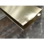 GRADE A2 - 900mm Brushed Brass 8mm Hinged Shower Door - Pavo 