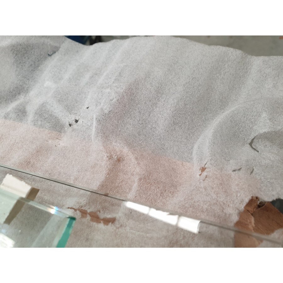 GRADE A2 - 900mm Nickel Frameless Wet Room Shower Screen with Wall Support Bar and Pivot Return Panel - Live Your Colour