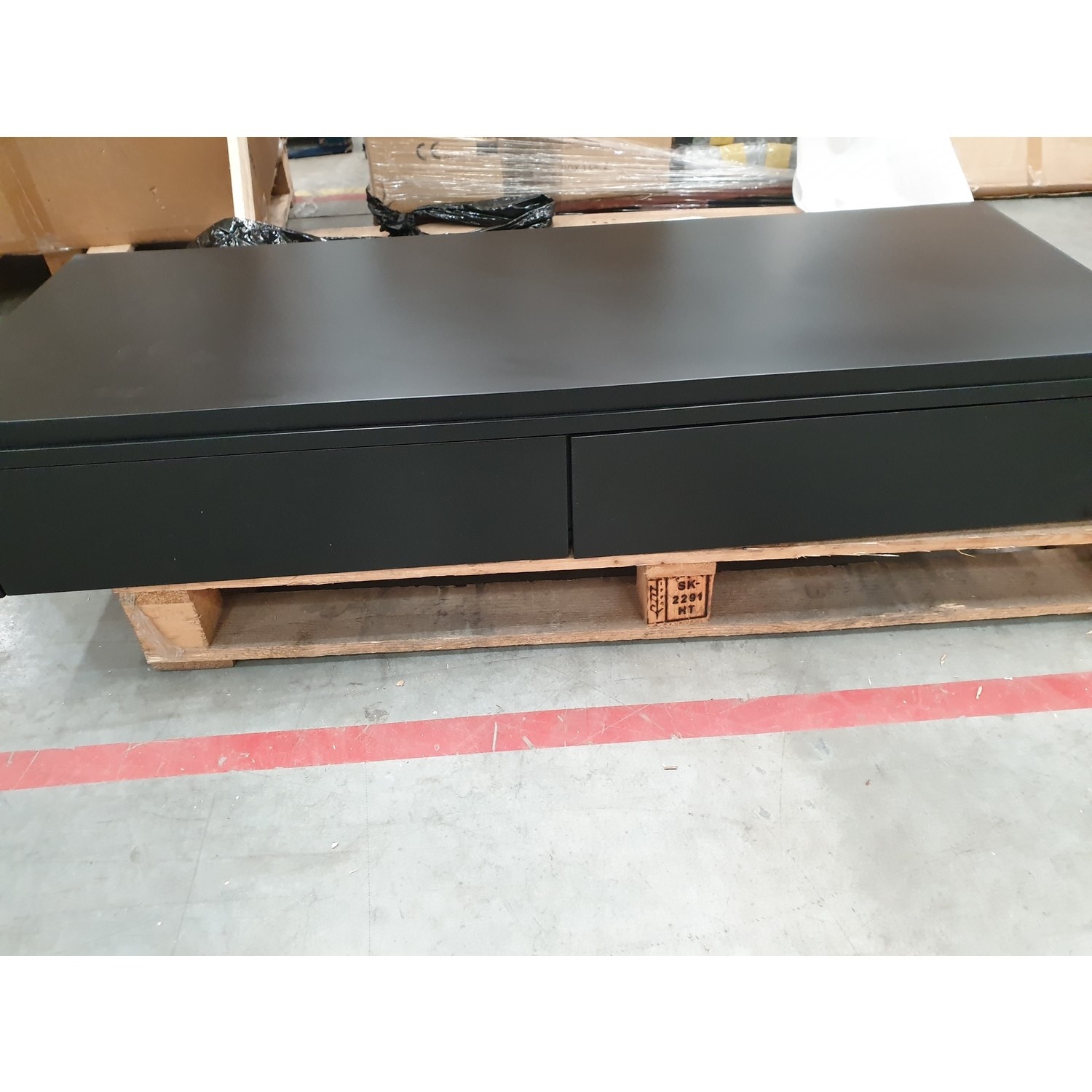 GRADE A2 1200mm Black Wall Hung Countertop Basin Shelf Lugo