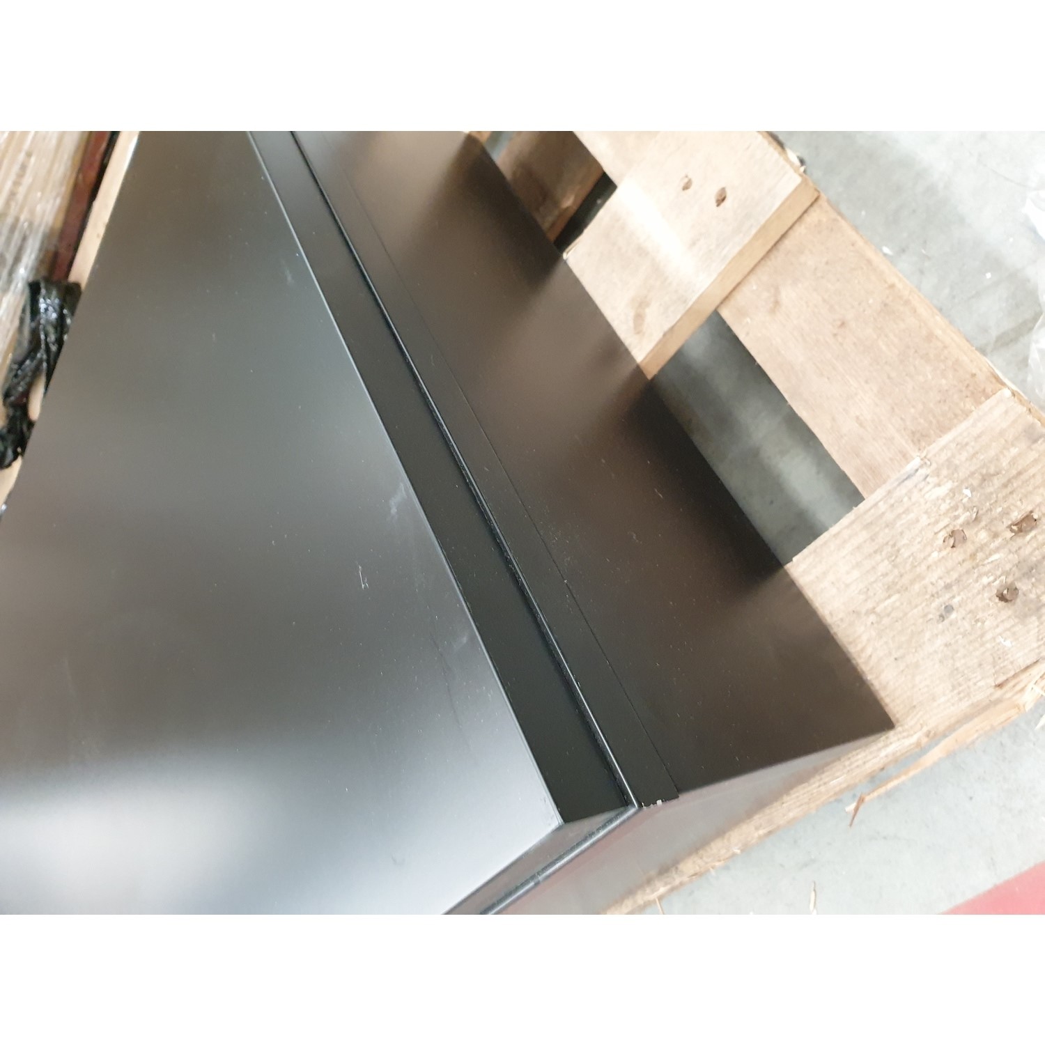 GRADE A2 1200mm Black Wall Hung Countertop Basin Shelf Lugo