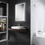 Rectangular LED Bathroom Mirror with Demister 500 x 700mm- HiB Globe 50 