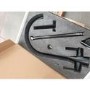 GRADE A2 - Tamara Twin Lever Matte Black Kitchen Mixer Tap