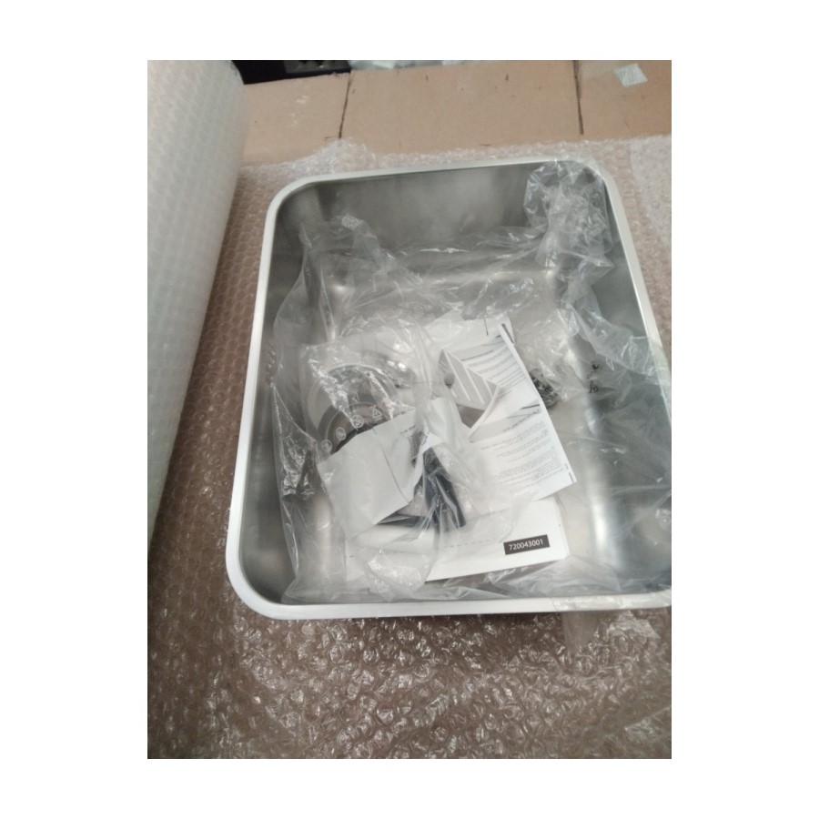 Refurbished Enza Isabella Single Bowl Undermount Chrome Stainless Steel Kitchen Sink