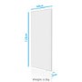 electriQ 700W Smart Infrared Wall Mounted Infrared Panel Heater - Low Energy  - 700 x 1150mm