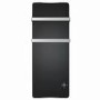 electriq 1200W Smart Wall Mounted Designer Glass Heater with Towel Rails - Black