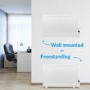 electriQ 800W Slim Wall Mounted Oil Filled Radiator - White