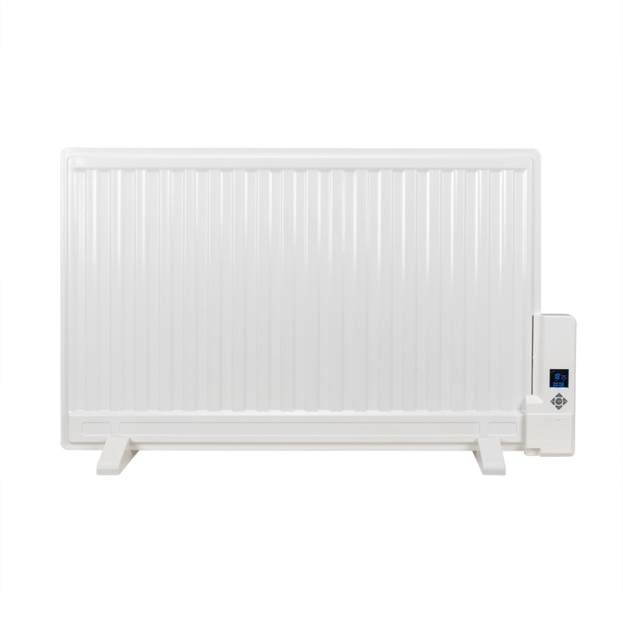 electriQ 800W Slim Wall Mounted Oil Filled Radiator - White