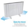 2000W Smart Low Energy Aluminium Designer Radiator - Wall Mountable& Bathroom Safe