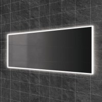 Rectangular LED Bathroom Mirror with Demister 1400 x 600mm- HiB Globe 140 