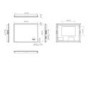 Rectangular Heated Bathroom Mirror with Lights Digital Display Shaver Socket & Bluetooth Speakers 800 x 600mm- HiB Globe Plus 80