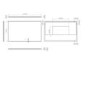 Rectangular Heated Bathroom Mirror with Lights 700 x 1200mm- hib. Air 120