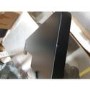 GRADE A2 - Round Backlit Heated Bathroom Mirror with Lights & Black Shelf 500mm - Ersa