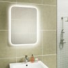 Rectangular Backlit LED Heated Bathroom Mirror 500 x 700mm- HiB Ambience 50