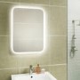 GRADE A1 - Rectangular LED Bathroom Mirror with Demister 500 x 700mm- HiB Ambience 50 